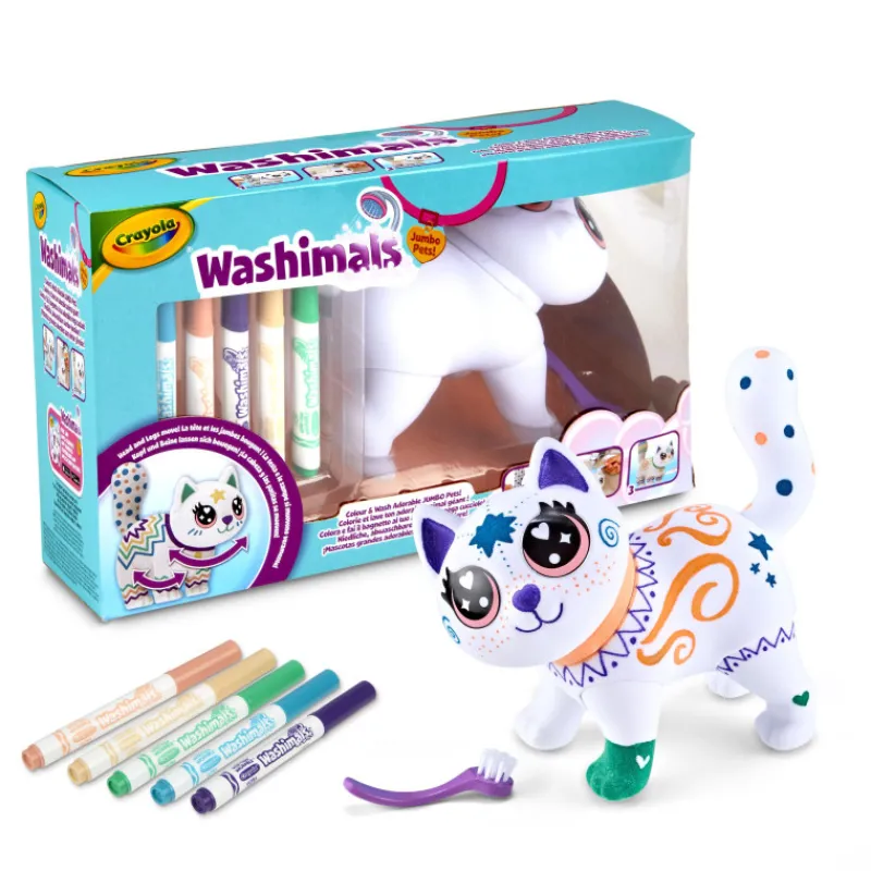 Crayola Whasimals Jumbo Pets La Gran Jenny para Colorear 15 cm> Creativos